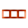 CITY TRIPLE PANEL, ORANGE METALLIC