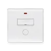 LONDON OUTLET WITH FUSE AND LED INDICATOR WHITE