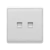 LONDON DOUBLE COMPUTER RJ45 SOCKET WHITE