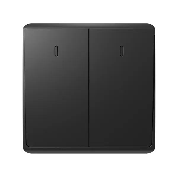 LONDON TWO BUTTONS TWO WAY SWITCH ANTHRACITE