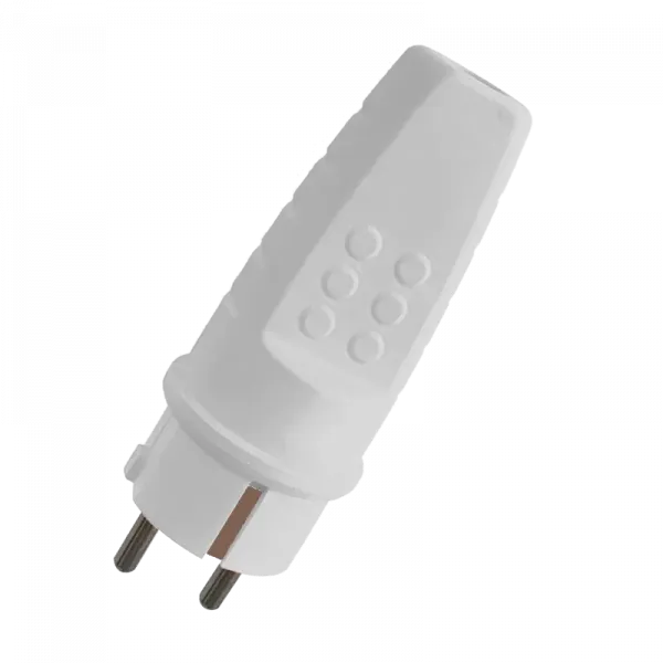 RUBBER SCHUKO PLUG 16A WHITE