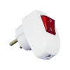 ELMARK PLUG WITH SWITCH 16А 2Р+Е LIGHTED WHITE