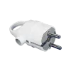 ELMARK SCHUKO PLUG WITH RING 16А 2Р+Е WHITE