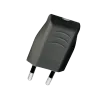 TWO PIN PLUG 6A BLACK