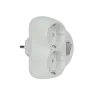 ADAPTER DOUBLE WHITE WITH KEY