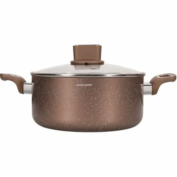 Casserole with lid Arthur Martin Pink 6 L 15 x 14 x 30 cm 2 Pieces