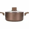 Casserole with lid Arthur Martin Pink 6 L 15 x 14 x 30 cm 2 Pieces