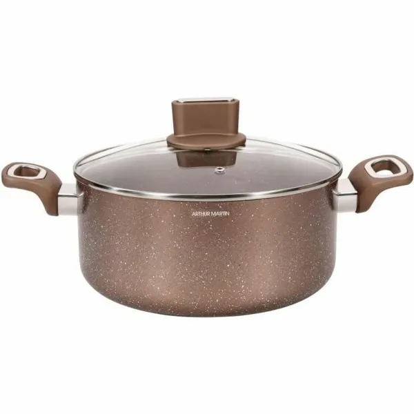 Casserole with lid Arthur Martin Pink 6 L 15 x 14 x 30 cm 2 Pieces