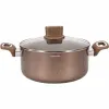 Casserole with lid Arthur Martin Pink 6 L 15 x 14 x 30 cm 2 Pieces