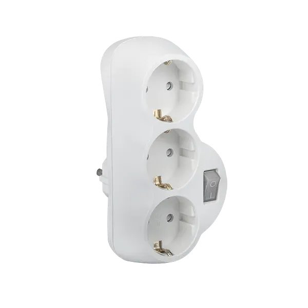 ADAPTER TRIPPLE WHITE WITH KEY