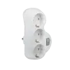 ADAPTER TRIPPLE WHITE WITH KEY