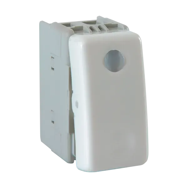 LIFE STYLE 1 BUTTON 2 WAY SWITCH WITH LIGHT WHITE