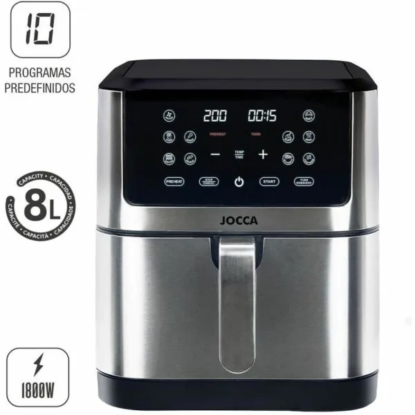 Airfryer JOCCA 2193 1800 W Teräs 8 L