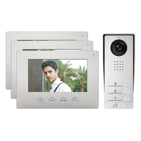 EL-A17 SMART TRIPLE CAMERA DOORBELL + 3 MONITORS