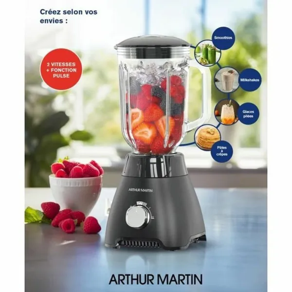 Blenderis-Krūze Arthur Martin AMPB40 Caurspīdīgs 400 W 1,5 L