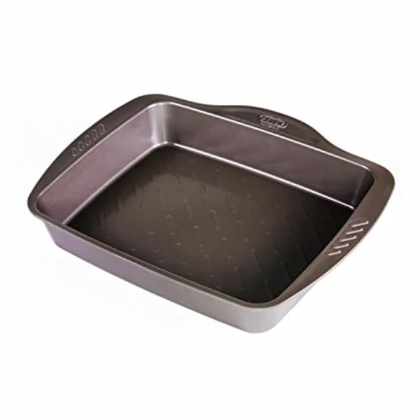Kepimo Skarda su Nelimpančia Danga Pyrex Ruda Juoda Metalinis Plienas