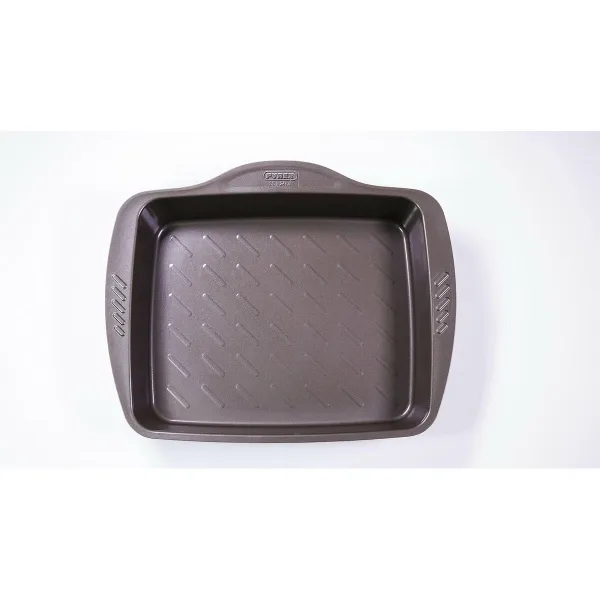 Tarttumaton Uunivuoka Pyrex Ruskea Musta Metalli Teräs