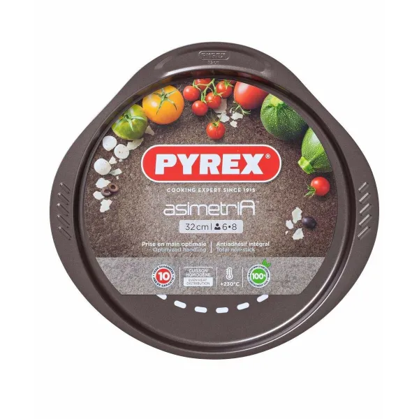 Picos forma Pyrex Ruda Juoda Metalinis