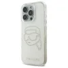 Karl Lagerfeld IML Rhinestones Karl Head - Case for iPhone 16 Pro (transparent)