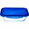 Контейнер для сохранения пищевых продуктов Pyrex Синий Прозрачный Прямоугольный