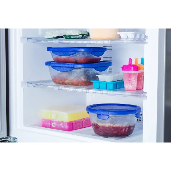 Контейнер для сохранения пищевых продуктов Pyrex Синий Прозрачный Круглая 1,6 L (6 Предметы)