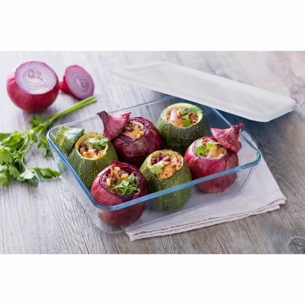Контейнер для сохранения пищевых продуктов Pyrex Белый Прозрачный Прямоугольный 1,5 L