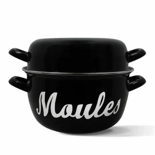 Pan Menastyl Black Glazed enamelled steel