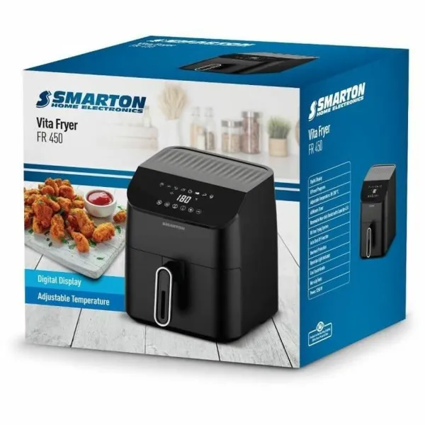 õhufritüüri Smarton FR 450 Must 1350 W 4,5 L