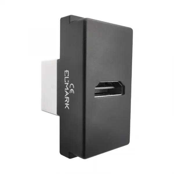 LECCE HDMI SOCKET ANTHRACITE