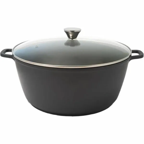 Puodas su dangčiu Baumalu Juoda 13,4 L 36 cm 38 x 19 x 38 cm Ø 36 cm