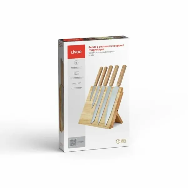 Knife Set Livoo Steel Stainless steel (5 Units)