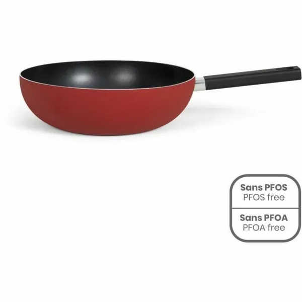 Wok keptuvė Livoo Raudona Aliuminis Ø 32 cm