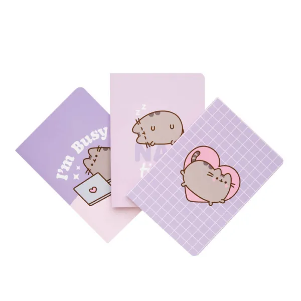 Pusheen - Set of A6 notebooks from the Moments collection, 3 pcs.