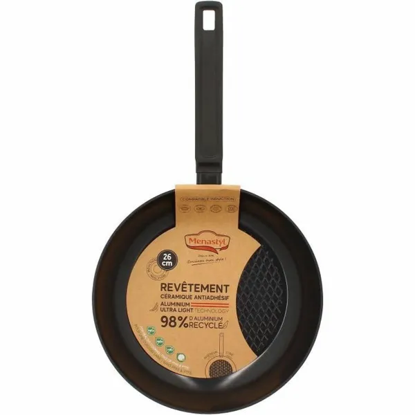 Keptuvė Menastyl Juoda Grūdintas aliuminis Ø 26 cm