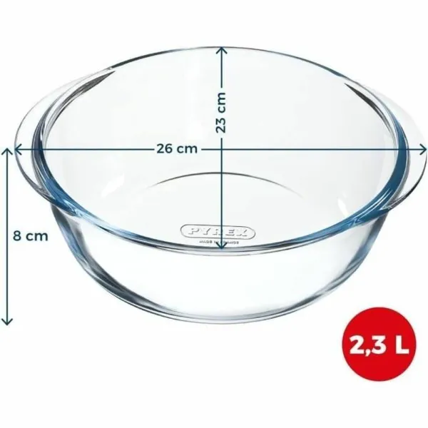 Форма для выпечки Pyrex Прозрачный Боросиликатное стекло Круглый Ø 26 cm