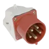 FIXED INDUSTRIAL PLUG HT-515 16A IP44 3P+N+E 400V