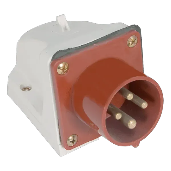 FIXED INDUSTRIAL PLUG HT-524 32A IP44 3P+E 400V