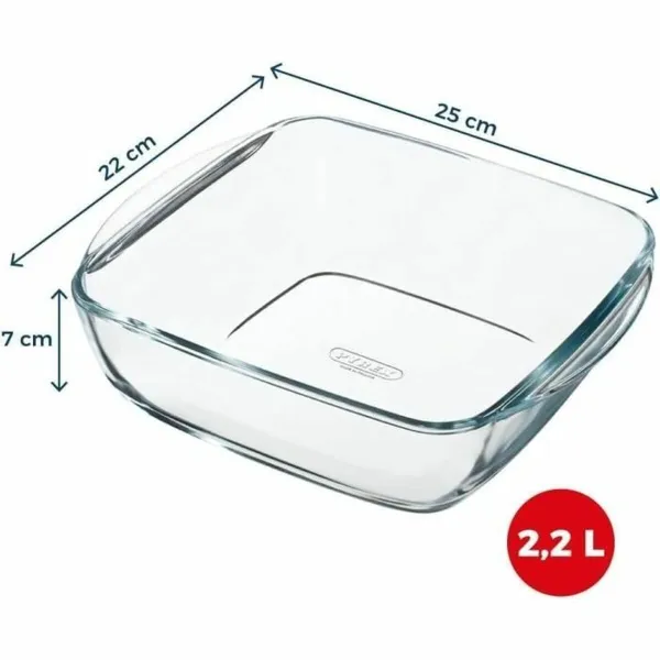 Форма для выпечки Pyrex Прозрачный Боросиликатное стекло Квадратный
