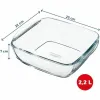 Форма для выпечки Pyrex Прозрачный Боросиликатное стекло Квадратный