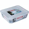 Pārtikas konservēšanas trauks Pyrex Balts Melns Caurspīdīgs Clear Taisnstūra