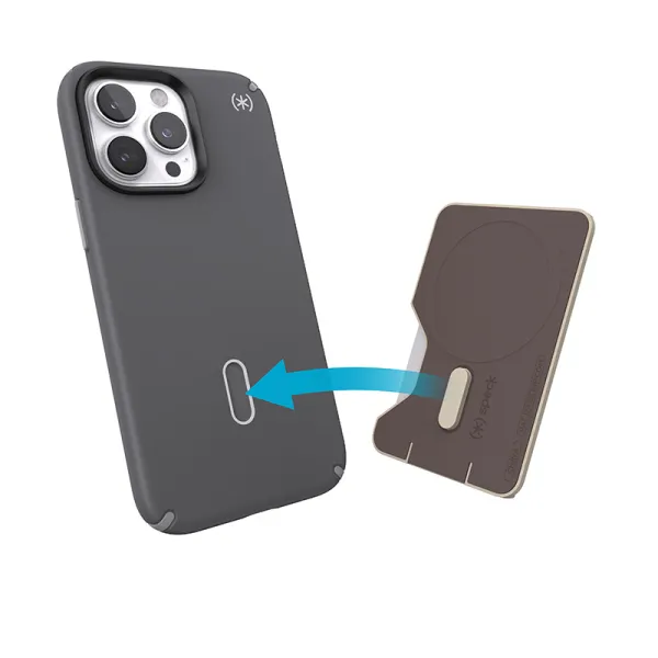 Speck ClickLock Wallet For MagSafe - Magnetic MagSafe Wallet (Pale Oak)