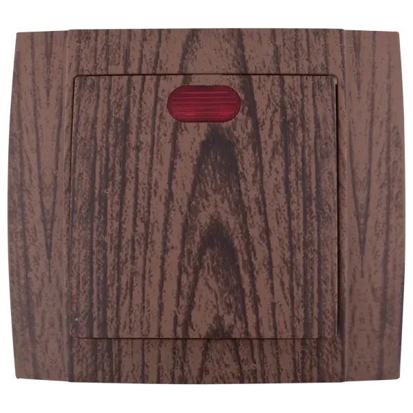 SR-2501 1 WAY SWITCH  WITH LIGHT WENGE