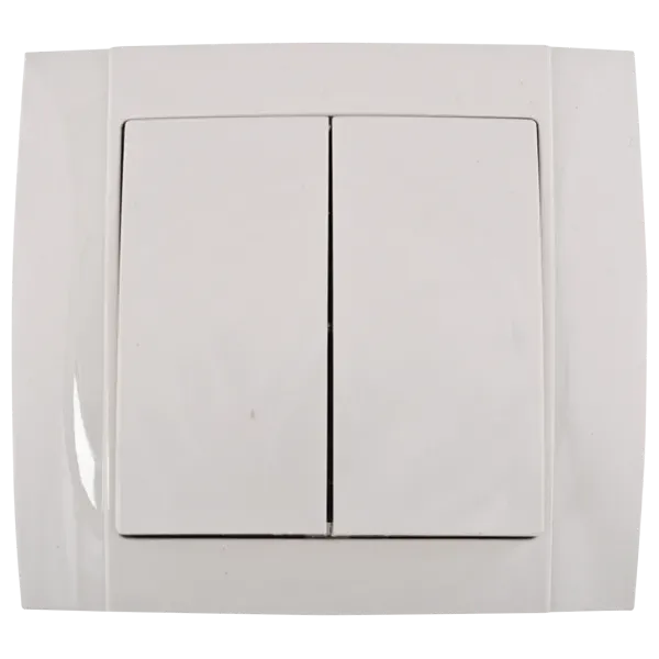 SR-2504 2 BUTTONS 1 WAY SWITCH WHITE