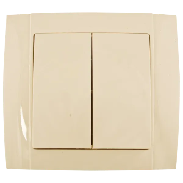 SR-2504 2 BUTTONS 1 WAY SWITCH CREAM