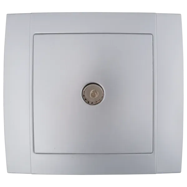 SR-2508 TV SOCKET SILVER GREY