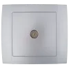 SR-2508 TV SOCKET SILVER GREY