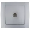 SR-2507N COMPUTER SOCKET SILVER GREY