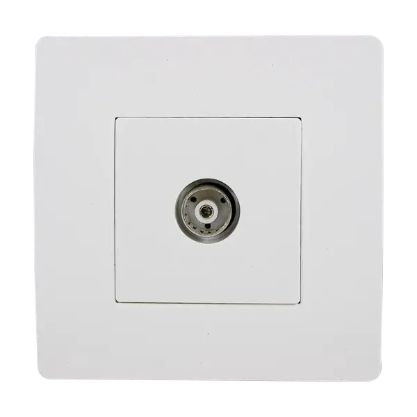 BASIC TZ111 TV ANTENNA SOCKET WHITE