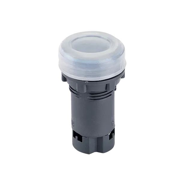 BUTTON EL-EA25 1NO+1NC BLACK IP44 WITH SPRING RETURN AND SILICONE CAP