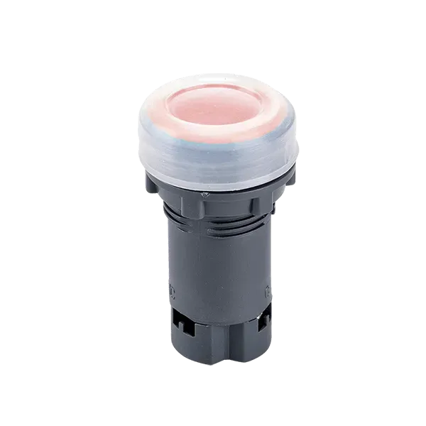 BUTTON EL-EA42 1NC RED IP44 WITH SPRING RETURN AND SILICONE CAP